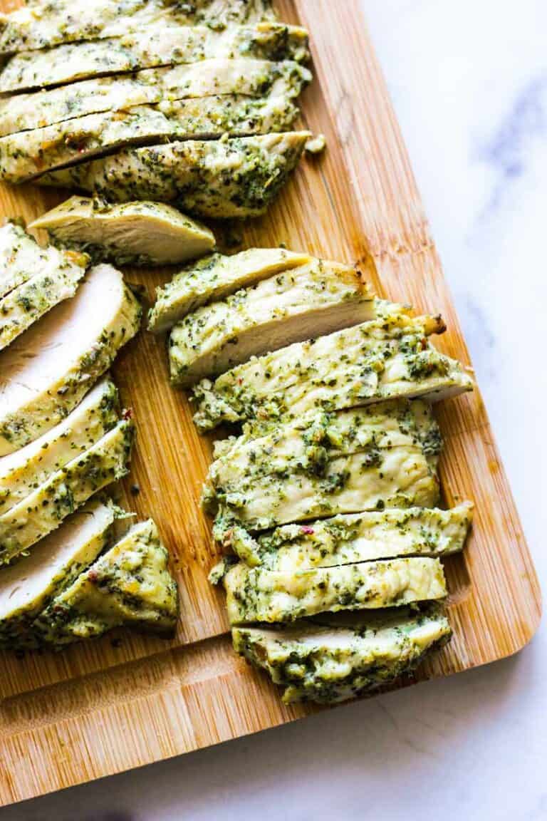 Trader Joe's Pesto Chicken Air Fryer The Top Meal