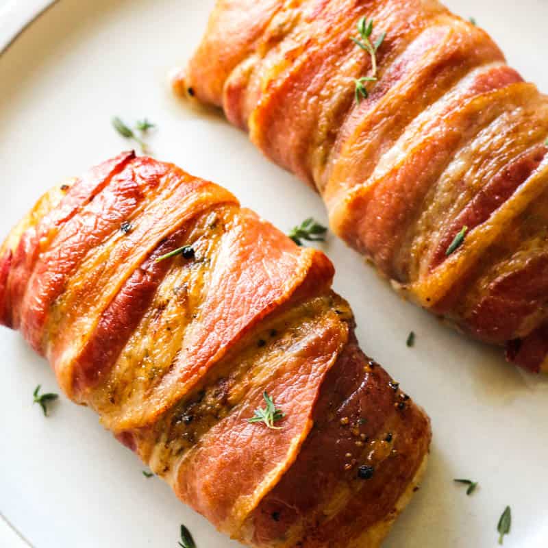 bacon wrapped duck breast