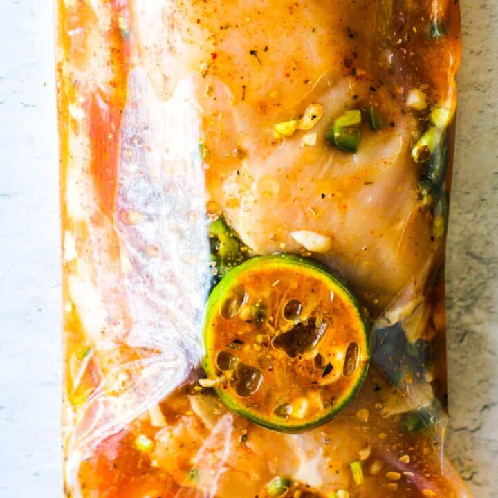 Mexican citrus chicken marinade with lime