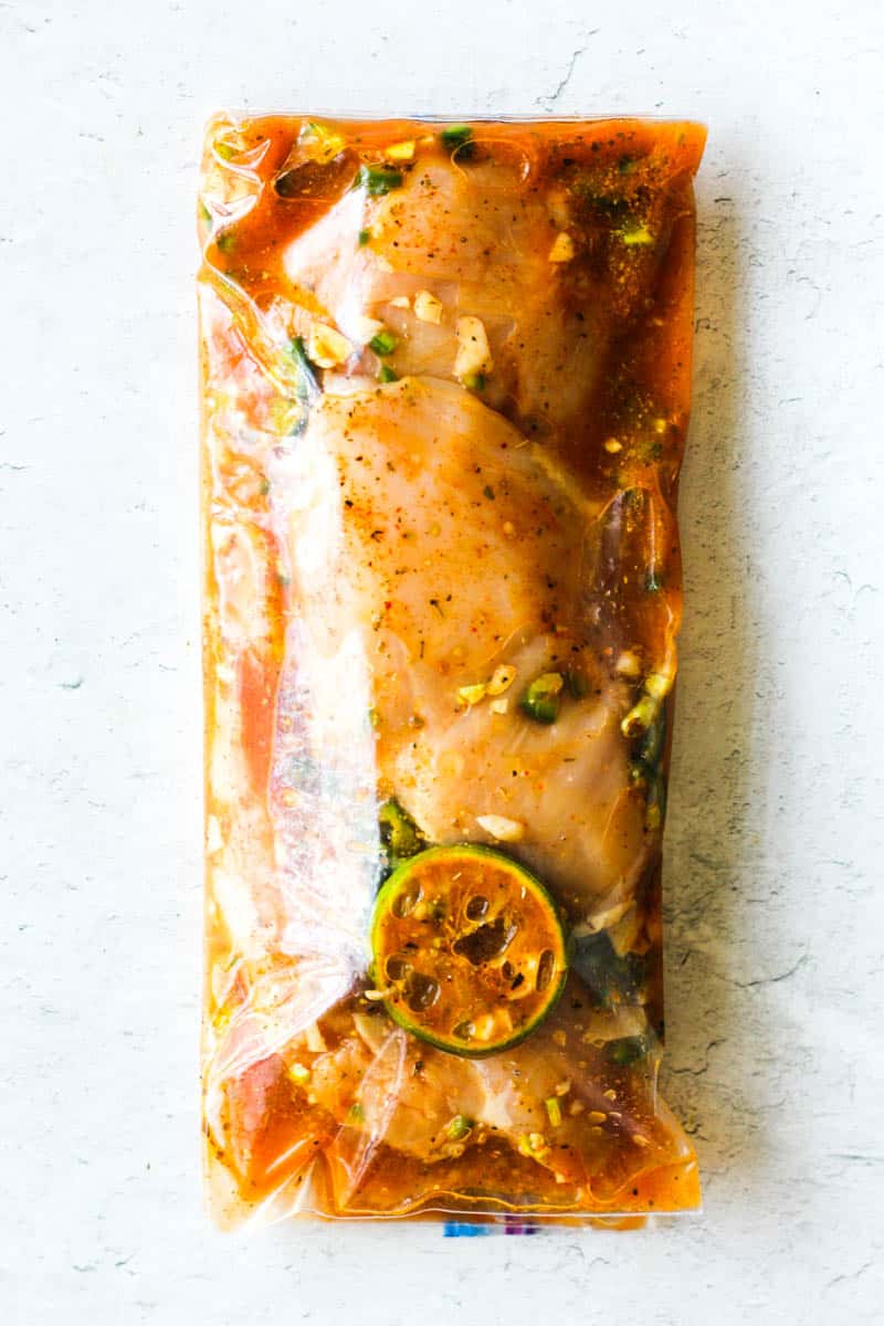 Mexican citrus chicken marinade with lime