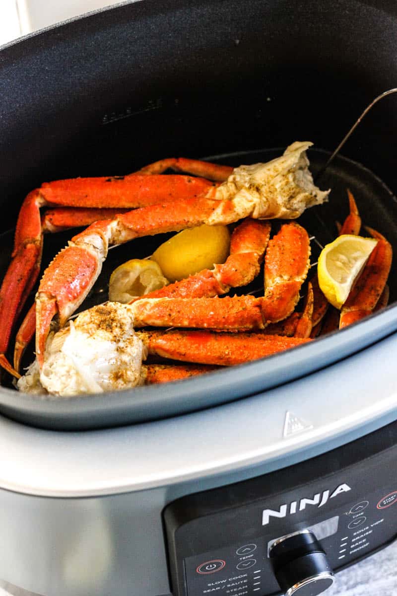 steamed snow crab legs in ninja possible cooker with lemon