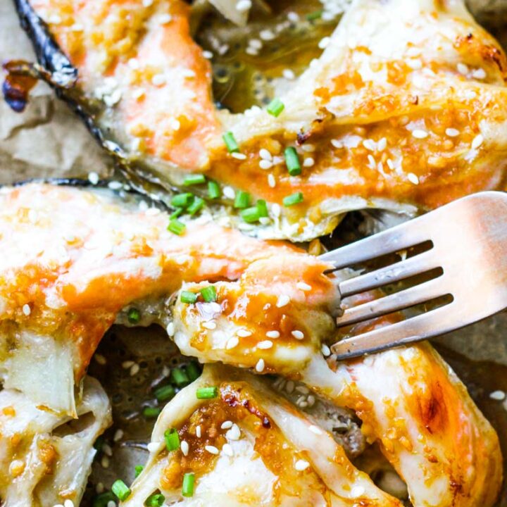 salmon wings with salmon