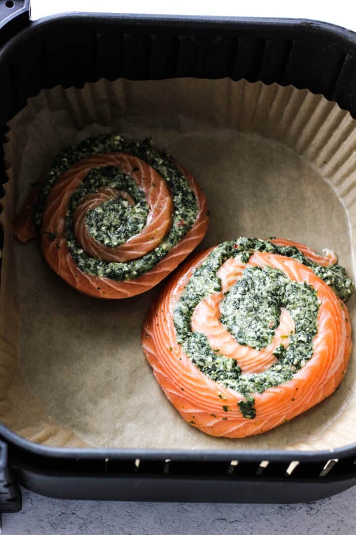 Trader Joe's Salmon Pinwheels in Air Fryer The Top Meal