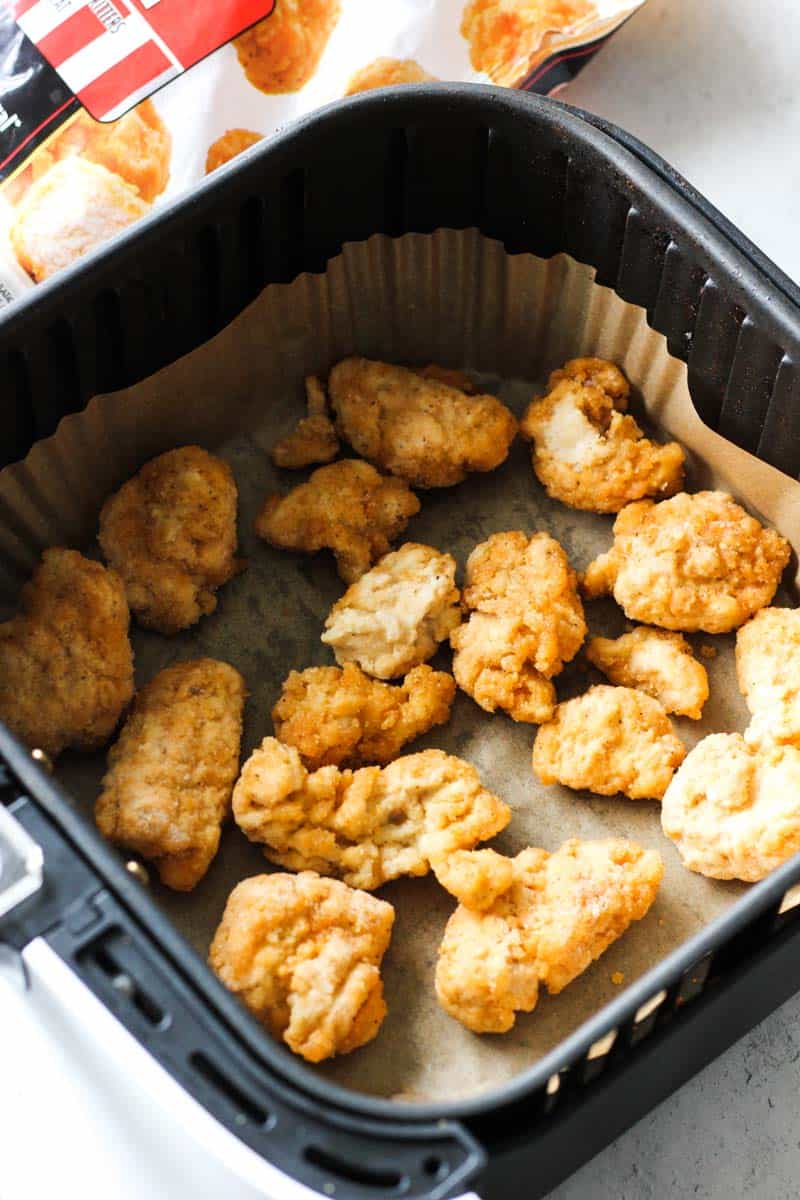 frozen Any'tizers popcorn chicken in the air fryer
