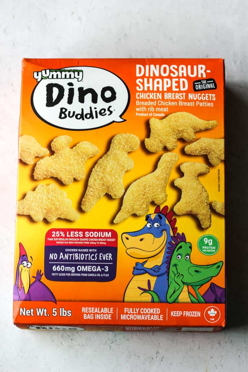 a package of dino buddies on the table
