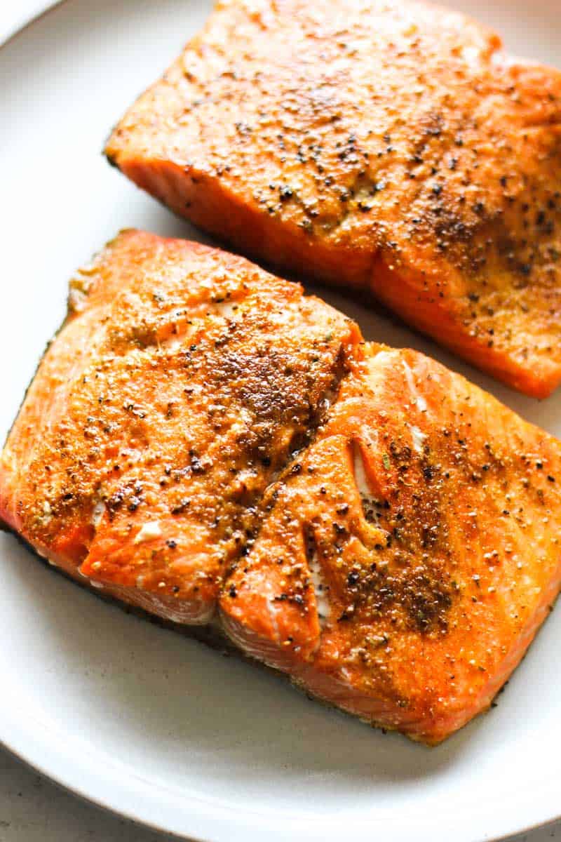 old bay salmon cooked in air fryer