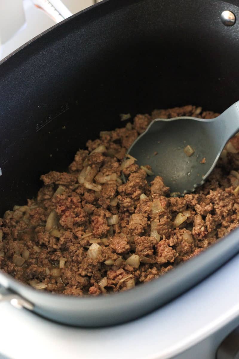 sauteed ground beef with onion