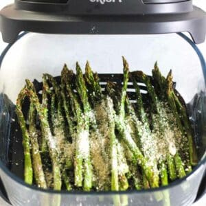 ninja crispi asparagus with Parmesan