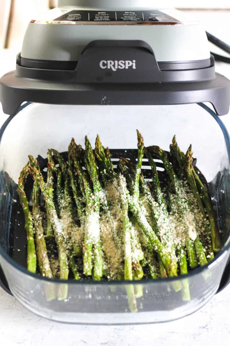 ninja crispi Parmesan asparagus