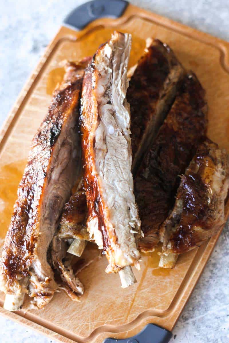 ninja foodi pork ribs with bbq sauce