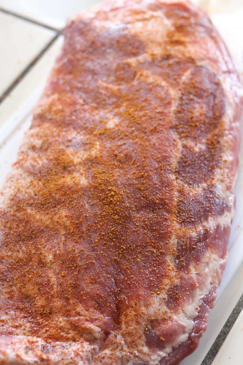 seasoned pork spare ribs